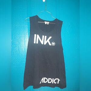 Vintage Rare XL Black Ink Addict Tank Top